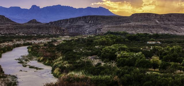 Big Bend National Park at Sunset